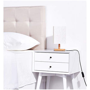Umi. by Amazon, lampada da tavolo, paralume in tessuto, con base... - Ilgrandebazar