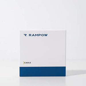 RAMPOW Cavo USB Type-C [USB 3.0, 1M], Cavo USB C Ricarica Rapida 3A QC 3.0, Cavo USB C Compatibile per Samsung S22/S21/S20/S10, iPhone 15/15 Pro, Huawei, Xiaomi, OnePlus - Grigio Siderale