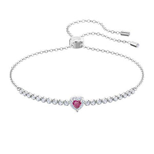 Swarovski Bracciale One, Cristallo Rosso, Rodiato, da Donna - Ilgrandebazar