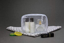 Carica l&#39;immagine nel visualizzatore di Gallery, Pochette Trasparente,Borse da Toilette Trasparente 5 pezzi PVC Bianca
