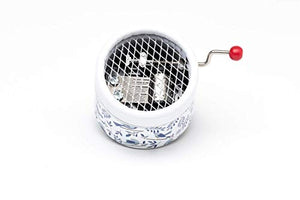 Piccolo carillon manuale Carillon bianco decorato con uccelli che cantano... - Ilgrandebazar
