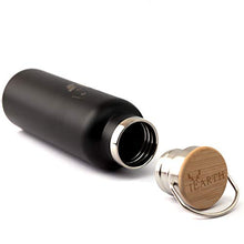Carica l&#39;immagine nel visualizzatore di Gallery, iEarth - Borraccia Termica Acciaio Inox, Isolamento Doppia 600 ml, Nero