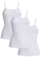 Carica l&#39;immagine nel visualizzatore di Gallery, UnsichtBra Pacco da 3 Canottiera Donna in Microfibra con XXL-3XL, 3 X Bianco - Ilgrandebazar