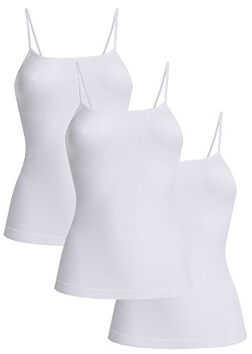 UnsichtBra Pacco da 3 Canottiera Donna in Microfibra con XXL-3XL, 3 X Bianco - Ilgrandebazar
