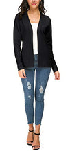 Carica l'immagine nel visualizzatore di Gallery, EXCHIC Donna Cardigan Lavorato a Maglia Senza Chiusura L, Nero - Ilgrandebazar