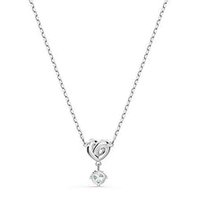 Carica l&#39;immagine nel visualizzatore di Gallery, Swarovski Collana con Ciondolo Donna Placcato_Oro Cristallo Rotonda - 5517928 - Ilgrandebazar