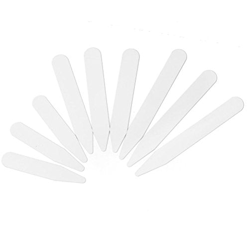VORCOOL Colletto bianco plastica rimane irrigidimenti per Mens camicia in 3...