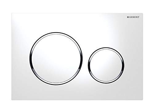 Geberit Placca di Comando Sigma20 per Risciacquo a Due Quantità, Bianco e...