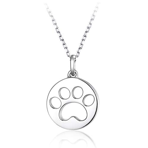 SIMPLOVE Collana da Donna in Argento Sterling 925, con Ciondolo a Forma di...