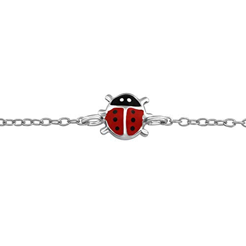 FIVE-D Bracciale per bambini a forma di coccinella, lunghezza 14,5 cm fino a... - Ilgrandebazar