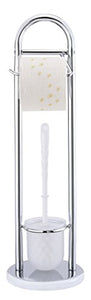 Wenko 15438100 Chrome Exclusiv Colonnina Portarotolo e Portascopino Cromo - Ilgrandebazar