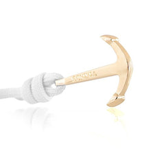 Carica l&#39;immagine nel visualizzatore di Gallery, Vikings, set di 2 bracciali in nylon con ancora acciaio inox, Bianco Nero - Ilgrandebazar