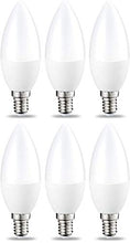 Carica l&#39;immagine nel visualizzatore di Gallery, AmazonBasics Lampadina LED E14 a Candela, 5.5W Confezione da 6, Bianco Caldo - Ilgrandebazar