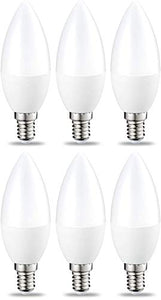 AmazonBasics Lampadina LED E14 a Candela, 5.5W Confezione da 6, Bianco Caldo - Ilgrandebazar