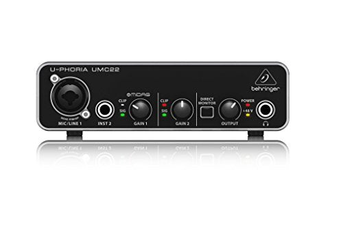 Behringer U-PHORIA UMC22 interfaccia audio 2x2 USB con PREAMP Microfonico - Ilgrandebazar