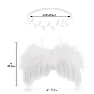Hifot neonata fotografia prop, ali angelo bambin con Fascia per capelli set,...