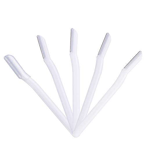 Sopracciglia Rasoio Miss Gorgeous Epilatore da Donna e Uomo, Bianca 5 Pezzi