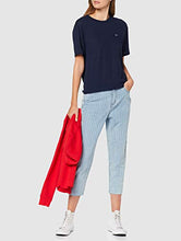 Carica l'immagine nel visualizzatore di Gallery, Tommy Jeans Donna Textured Handfeel Tee Maglieria XXS, Blu (Black Iris 002) - Ilgrandebazar