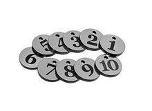 Carica l'immagine nel visualizzatore di Gallery, OriginDesigned - Portachiavi numerato da 1 a 10, con Numeri incisi circolari...