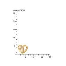 Carica l&#39;immagine nel visualizzatore di Gallery, Orecchini per Bambini cuore - oro giallo 9k (375)