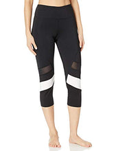 Carica l'immagine nel visualizzatore di Gallery, Marchio Amazon - AURIQUE - Capri Stripe, Leggings 46, Nero (Black/Grey Marl) - Ilgrandebazar