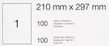 Carica l&#39;immagine nel visualizzatore di Gallery, AmazonBasics - Etichette Multiuso, 210.0mm x 297.0mm, 100 x 297.0mm - Ilgrandebazar