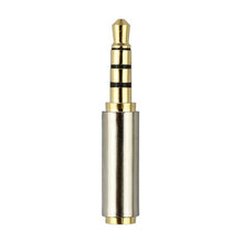 Carica l'immagine nel visualizzatore di Gallery, Oro 3.5 mm maschio a 2.5mm Femmina plug a