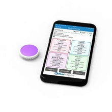 Carica l&#39;immagine nel visualizzatore di Gallery, Tempo, termometro Wireless Bluetooth, igrometro, Pressione 33mm X 8mm, Purple - Ilgrandebazar