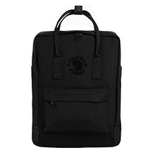 Carica l&#39;immagine nel visualizzatore di Gallery, Fjallraven Re-Kånken, Zaino Unisex Taglia Unica (38 x 27 x 13 cm), Black