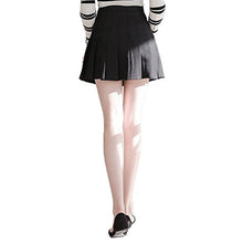 Carica l'immagine nel visualizzatore di Gallery, HOEREV Donne Breve Vita Alta Pieghe Gonna Skater Scuola di Tennis 34 EU, Nero - Ilgrandebazar