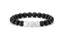 Carica l'immagine nel visualizzatore di Gallery, Distance Couple Bracelet Ying Yang Balance Friendship His Hers Bracelet... - Ilgrandebazar