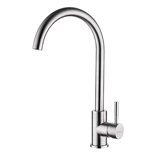 GRIFEMA GRIFERÍA DE COCINA-G4008 Rubinetto da Cucina in Acciaio Inox con... - Ilgrandebazar