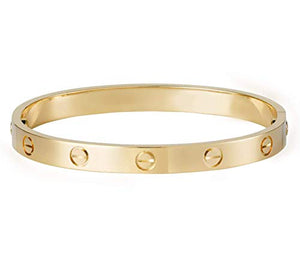 Braccialetto rigido, per coppie, con cacciavite, bracciale in acciaio al Gold - Ilgrandebazar