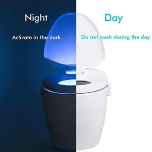 Lampada Notturne igienici Bagno WC Led Luce con notte Sensore di Movimento,...