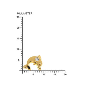 Monde Petit T1817P -Orecchini per bambini, oro giallo 18k (750) - Ilgrandebazar
