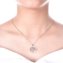 Carica l&#39;immagine nel visualizzatore di Gallery, YL Collana per Donna in Argento 925 con Ciondolo e AAA Smeraldo Simulato - Ilgrandebazar