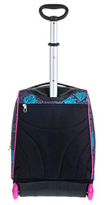 Trolley Fit Seven Colorflower, Nero, 35 Lt, 2in1 Zaino con Sollevamento...
