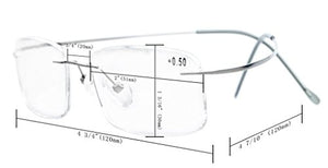 Eyekepper Glasant Titanio occhiali da +1.25, Larghezza Lenti 51mm-gunmetal - Ilgrandebazar