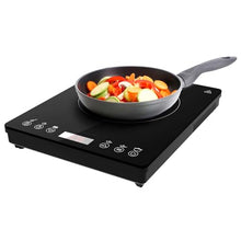 Carica l'immagine nel visualizzatore di Gallery, Cecotec Piastra di induzione portatile 1 Fuoco Full Magma Slim. 2000 W di potenza in 8 livelli, design in vetro ad alta resistenza, display touch, timer, facile pulizia