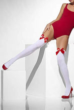 Carica l&#39;immagine nel visualizzatore di Gallery, Smiffy&#39;s-Smiffys Auto-reggenti opachi, bianche, con fiocchi rossi Donna, XS... - Ilgrandebazar