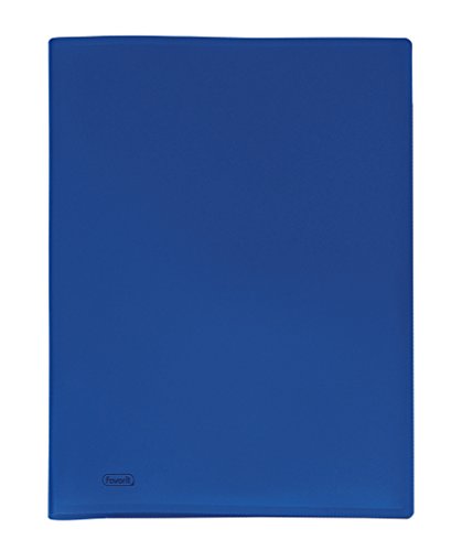 Favorit 100460321 Portalistino con 100 Buste Formato Interno 22x30 cm, Blu - Ilgrandebazar