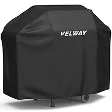 Carica l'immagine nel visualizzatore di Gallery, Velway Copertura Barbecue da Esterno, Telo Copri Barbecue Impermeabile, Copri BBQ, Anti Polvere Neve Pioggia Feci di Uccelli Sole,147x61x117cm,Nero