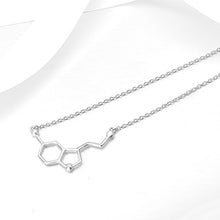 Carica l&#39;immagine nel visualizzatore di Gallery, Collana in Argento Sterling 925 con Serotonina Bianca Placcato Oro, Felicità... - Ilgrandebazar