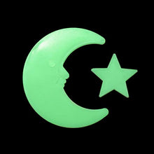 Carica l&#39;immagine nel visualizzatore di Gallery, VORCOOL Luna Stelle Fluorescenti Luminose Soffitto Stickers Murali da Giallo
