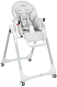 Peg Perego Seggiolone Prima Pappa Follow Me, Altezza: 125 cm, Grigio (Ice) Ice - Ilgrandebazar