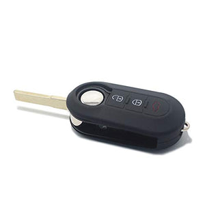 [Portachiave] Guscio Cover Chiave in Silicone per Telecomando CHIAVE B, NERO