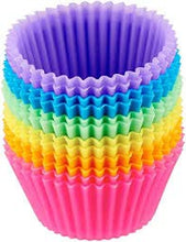 Carica l&#39;immagine nel visualizzatore di Gallery, STAMPI per Dolci in Silicone, 24 PIROTTINI Silicone Muffin E Dolci,...