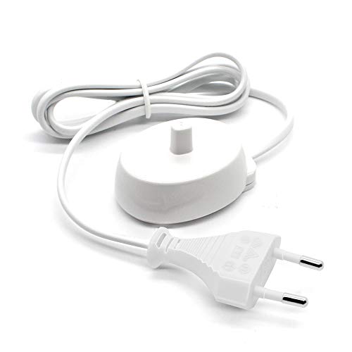 Portaspazzolino Da Parete EWS Products – Compatibile Con Caricabatterie Oral-B, USB, Bianco