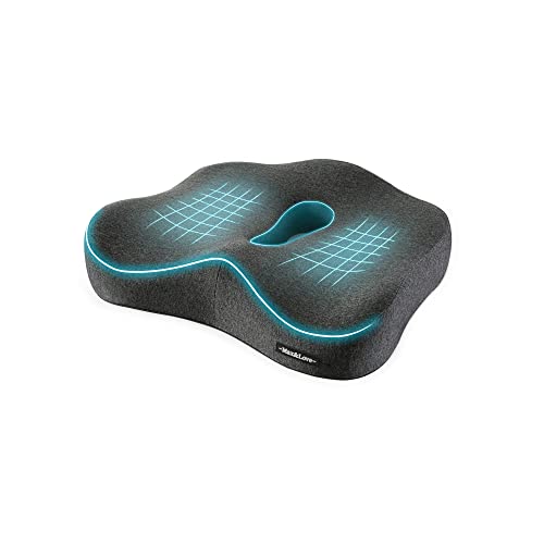Cuscino per sedia in memory foam per allevia il dolore alla schiena sciatica coccige degenerante disco ortopedico osteoartrite prostatica cuscino basso dolore alla schiena modellante dell'anca