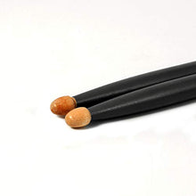 Carica l&#39;immagine nel visualizzatore di Gallery, Donner 5A - Coppia di bacchette per batteria in legno d&#39;acero con nero